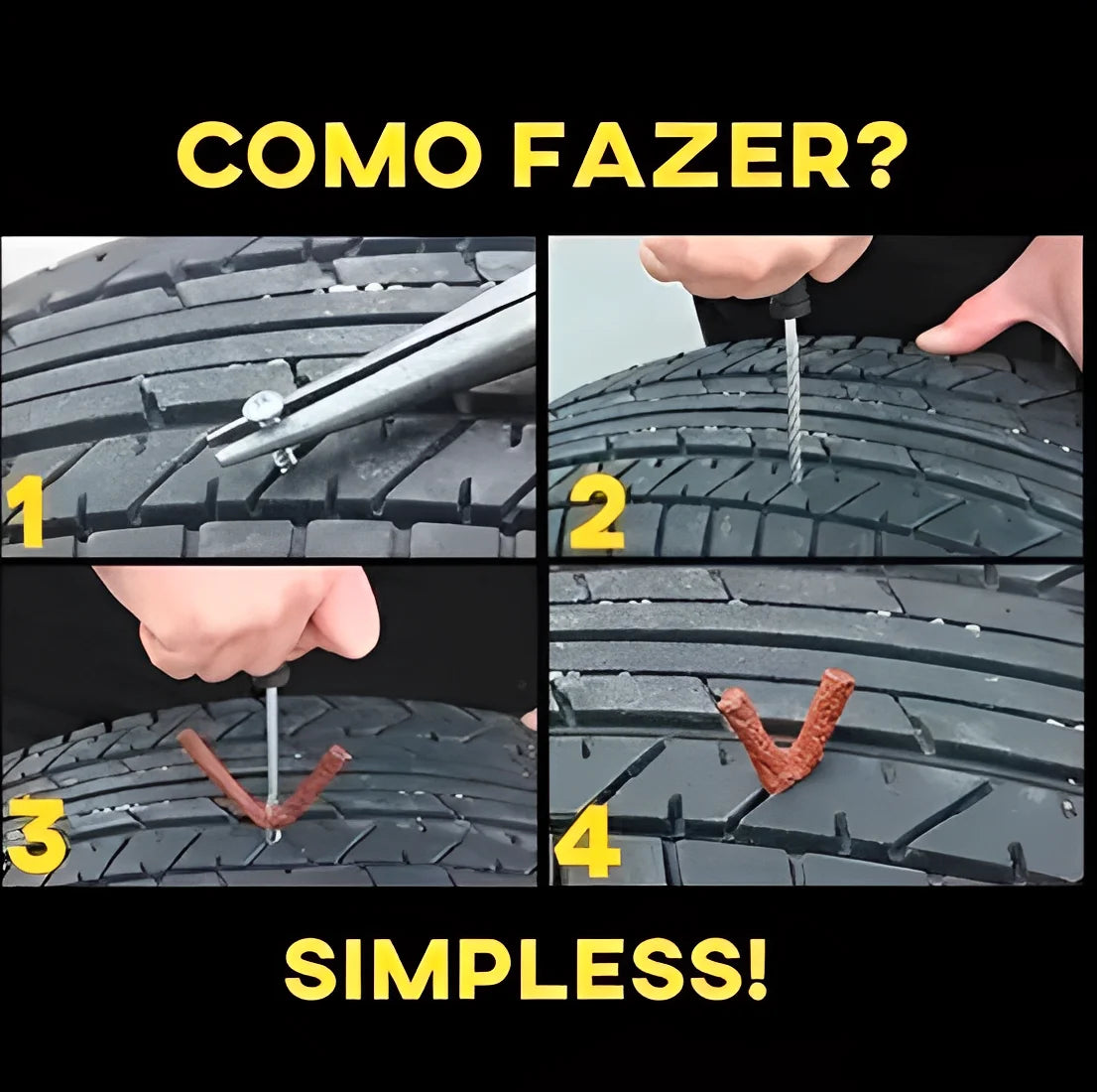 Kit Reparo Pneu